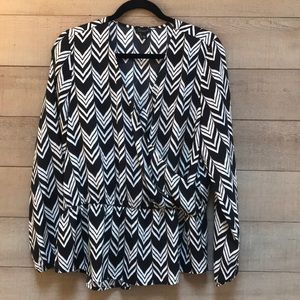 Ann Taylor Crossover Blouse